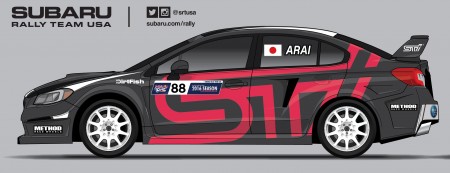 SUBARU WRX STI 2016グローバルラリークロス　新井選手参戦車両